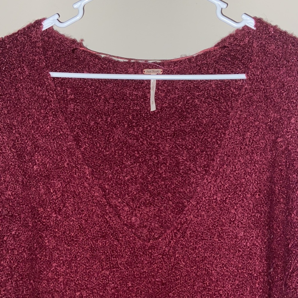 Free People Deep V-Neck Sweater - Picture 2 of 4